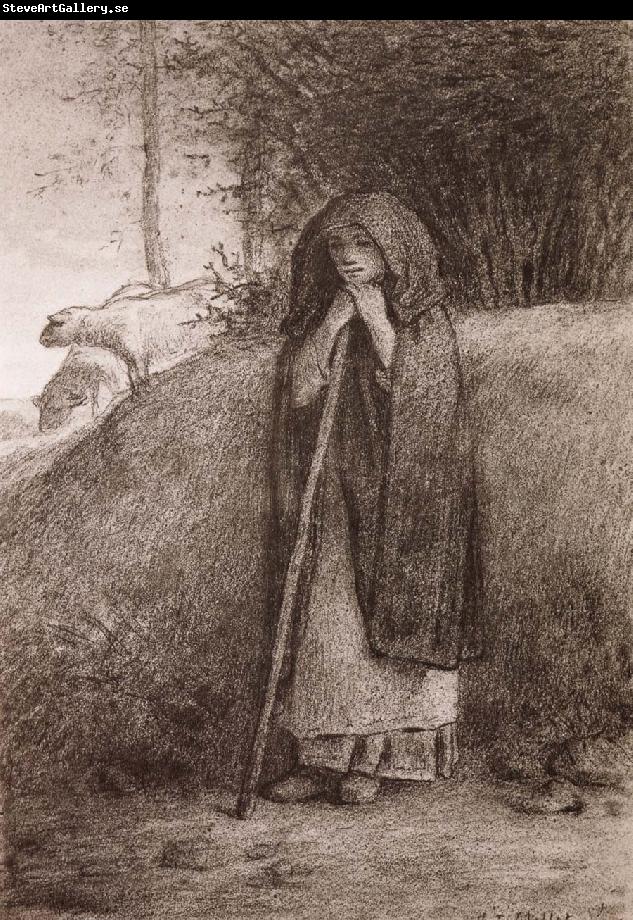 Jean Francois Millet Shepherdess